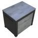 Banc extensible bois gris ciment et métal gris foncé 55 à 305 cm Amoza - Photo n°5