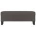 Banc Gris 100x35x41 cm Similicuir - Photo n°3