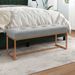 Banc Gris 110x36x45 cm Velours - Photo n°2