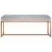 Banc Gris 110x36x45 cm Velours - Photo n°3