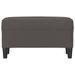 Banc Gris 70x35x41 cm Similicuir - Photo n°3