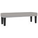 Banc Gris clair 100x30x30 cm Tissu - Photo n°2