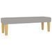 Banc Gris clair 100x30x30 cm Tissu - Photo n°2