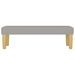 Banc Gris clair 100x30x30 cm Tissu - Photo n°3