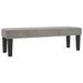 Banc Gris clair 100x30x30 cm Velours - Photo n°2