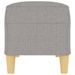 Banc Gris clair 100x35x41 cm Tissu - Photo n°4