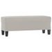 Banc Gris clair 100x35x41 cm Tissu microfibre - Photo n°2