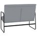 Banc Gris clair 100x64x80 cm Tissu - Photo n°5