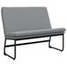 Banc Gris clair 100x75x76 cm Tissu - Photo n°1