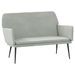 Banc Gris clair 108x79x79 cm Velours - Photo n°1