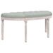 Banc Gris clair 110,5x45x49 cm Velours - Photo n°1