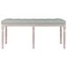 Banc Gris clair 110x40x49 cm Velours - Photo n°3