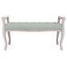 Banc Gris clair 110x45x60 cm Velours - Photo n°3