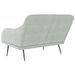 Banc Gris clair 110x76x80 cm Velours - Photo n°5