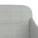 Banc Gris clair 110x76x80 cm Velours - Photo n°6