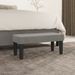 Banc Gris clair 70x30x30 cm Velours - Photo n°1