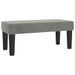 Banc Gris clair 70x30x30 cm Velours - Photo n°2