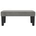 Banc Gris clair 70x30x30 cm Velours - Photo n°3