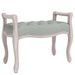 Banc Gris clair 80x45x60 cm Velours - Photo n°1