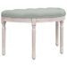 Banc Gris clair 81,5x41x49 cm Velours - Photo n°1