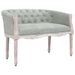 Banc Gris clair 98x56x69 cm Velours - Photo n°1