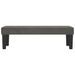 Banc Gris foncé 100x30x30 cm Velours - Photo n°3