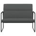 Banc Gris foncé 100x64x80 cm Tissu - Photo n°3