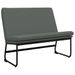 Banc Gris foncé 100x75x76 cm Tissu - Photo n°1