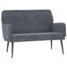 Banc Gris foncé 108x79x79 cm Velours - Photo n°1