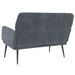 Banc Gris foncé 108x79x79 cm Velours - Photo n°5