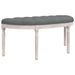 Banc Gris foncé 110,5x45x49 cm Tissu - Photo n°1