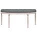 Banc Gris foncé 110,5x45x49 cm Tissu - Photo n°3