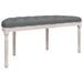 Banc Gris foncé 110,5x45x49 cm Tissu - Photo n°5