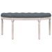 Banc Gris foncé 110,5x45x49 cm Velours - Photo n°3