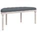 Banc Gris foncé 110,5x45x49 cm Velours - Photo n°5