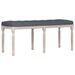 Banc Gris foncé 110x40x49 cm Velours - Photo n°1