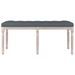 Banc Gris foncé 110x40x49 cm Velours - Photo n°3