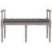 Banc Gris foncé 110x40x70 cm Tissu - Photo n°3