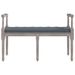 Banc Gris foncé 110x40x70 cm Velours - Photo n°3