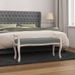 Banc Gris foncé 110x45x60 cm Tissu - Photo n°2