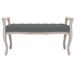 Banc Gris foncé 110x45x60 cm Tissu - Photo n°3