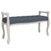 Banc Gris foncé 110x45x60 cm Velours - Photo n°1