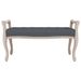 Banc Gris foncé 110x45x60 cm Velours - Photo n°3