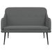 Banc Gris foncé 110x76x80 cm Tissu - Photo n°3