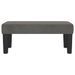 Banc Gris foncé 70x30x30 cm Velours - Photo n°3