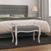 Banc Gris foncé 80x45x60 cm Tissu - Photo n°2