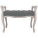 Banc Gris foncé 80x45x60 cm Tissu - Photo n°3