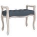 Banc Gris foncé 80x45x60 cm Velours - Photo n°1