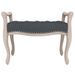 Banc Gris foncé 80x45x60 cm Velours - Photo n°3