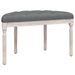 Banc Gris foncé 81,5x41x49 cm Tissu - Photo n°5